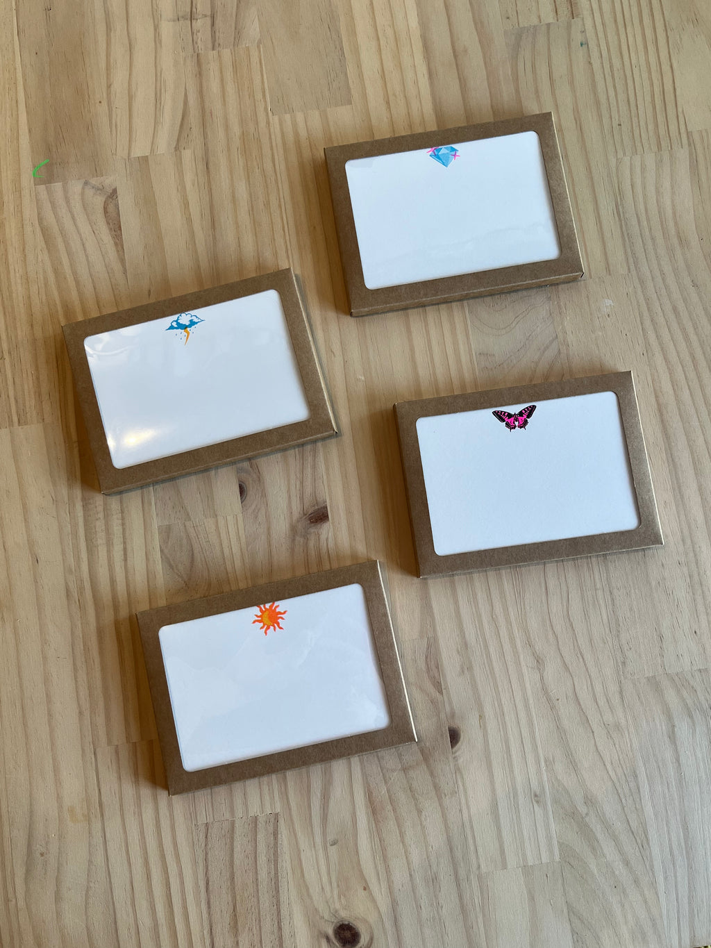 10-Pack Notecard & Envelope Riso Printed