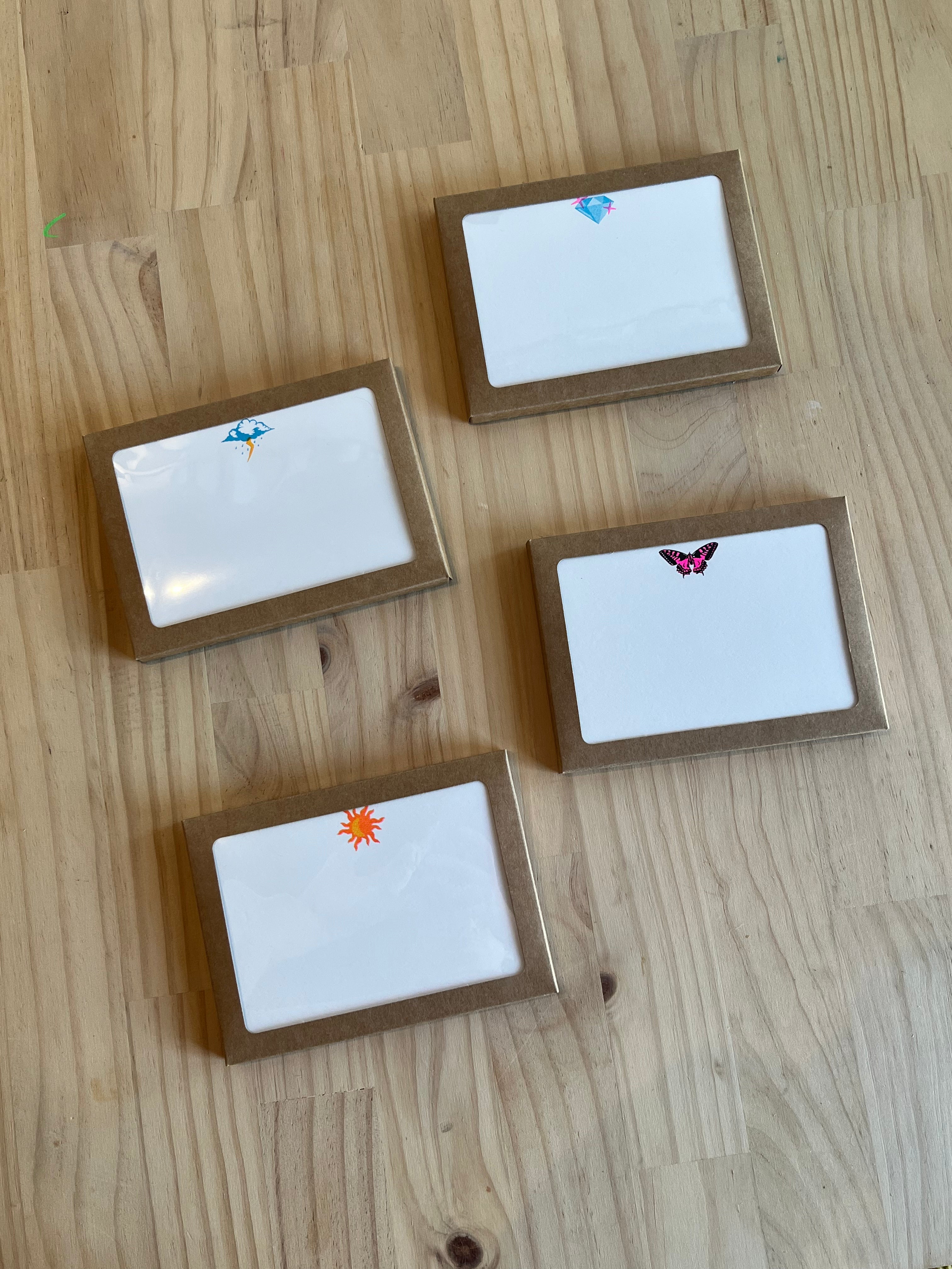 10-Pack Notecard & Envelope Riso Printed