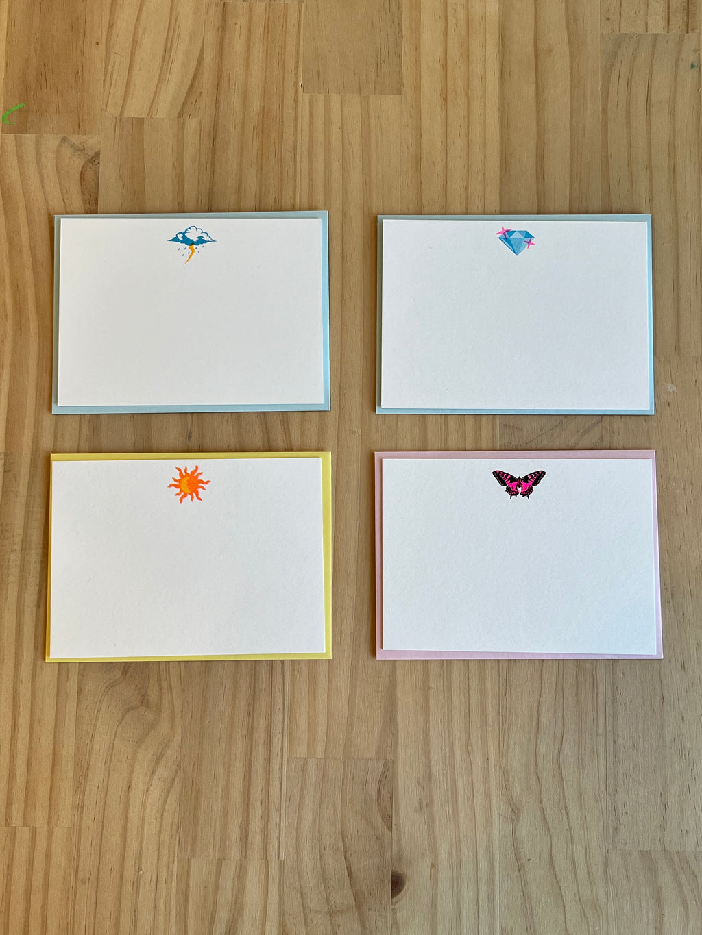 10-Pack Notecard & Envelope Riso Printed