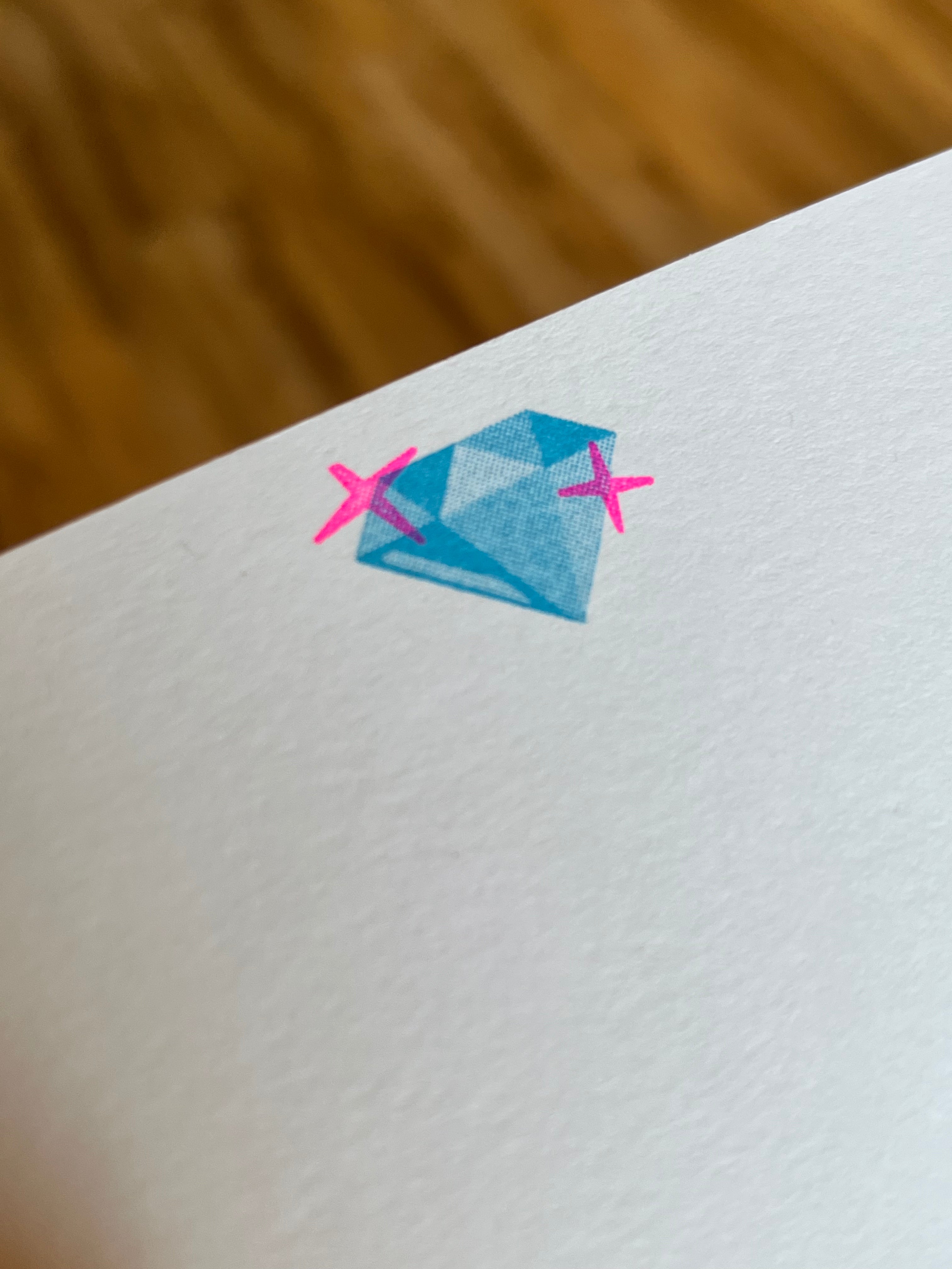 10-Pack Notecard & Envelope Riso Printed