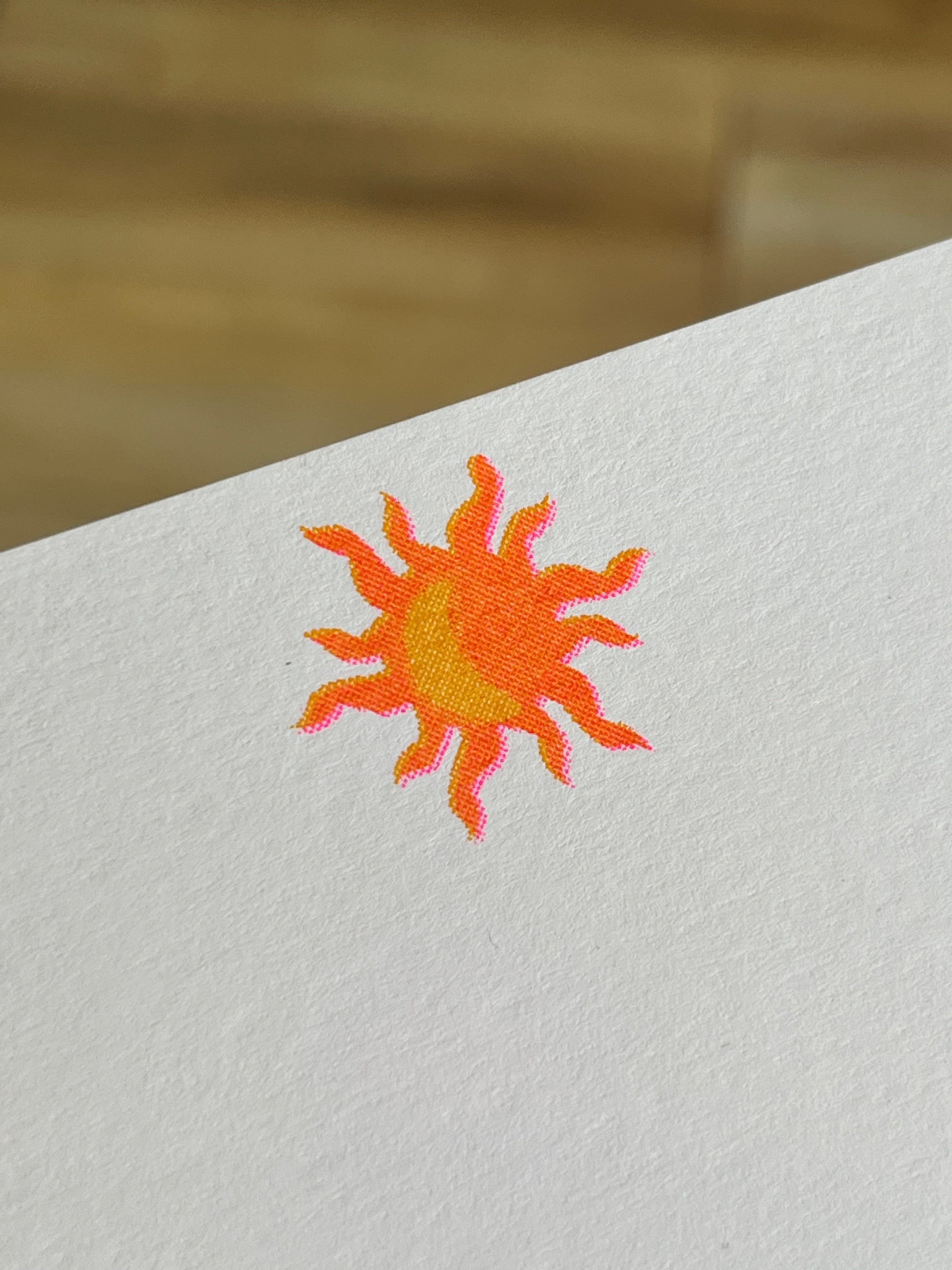10-Pack Notecard & Envelope Riso Printed