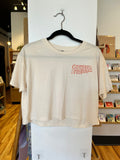 Crop Top Tee stamp design - pumpkin