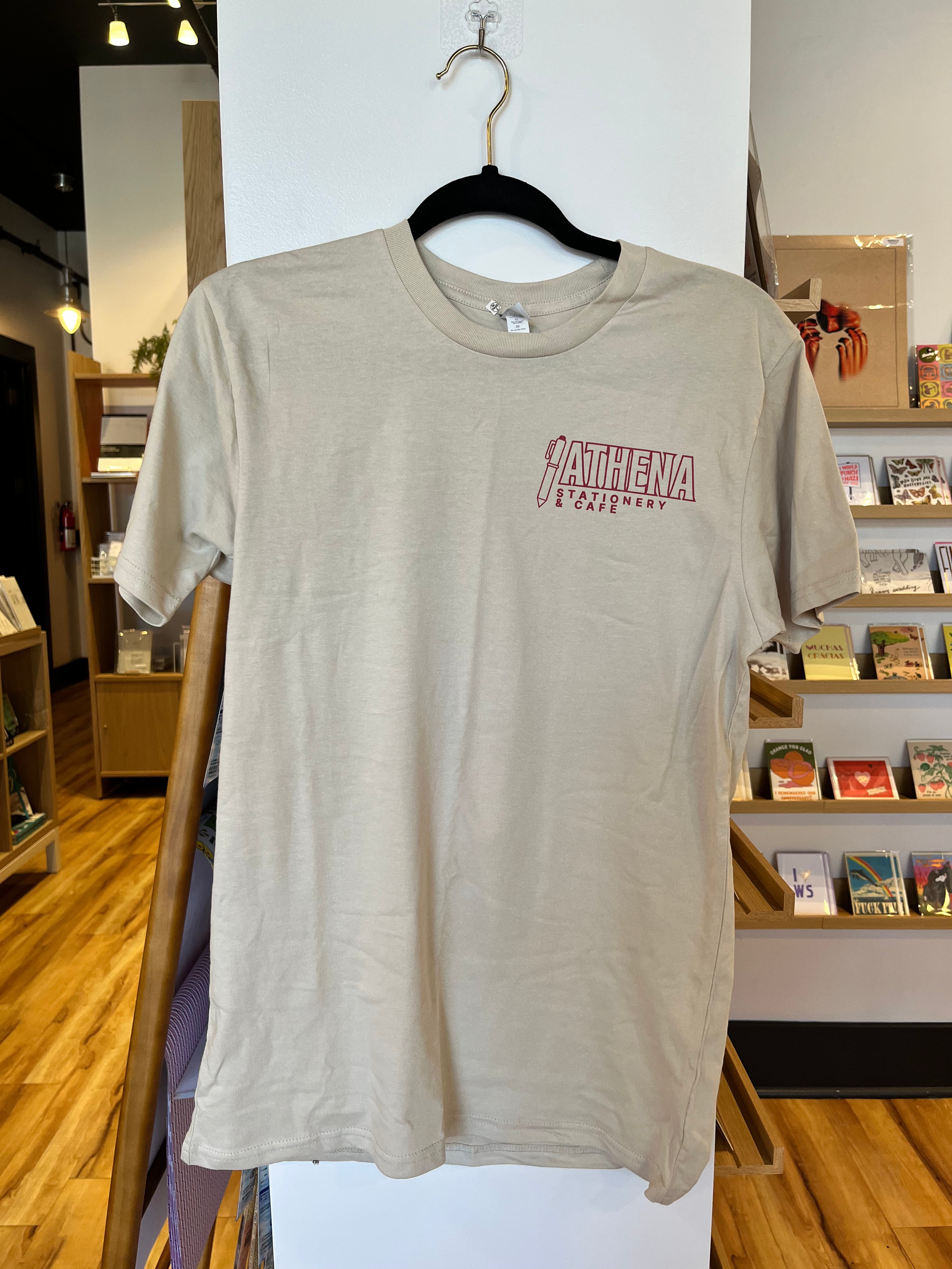 T-Shirt stamp logo - dusty rose