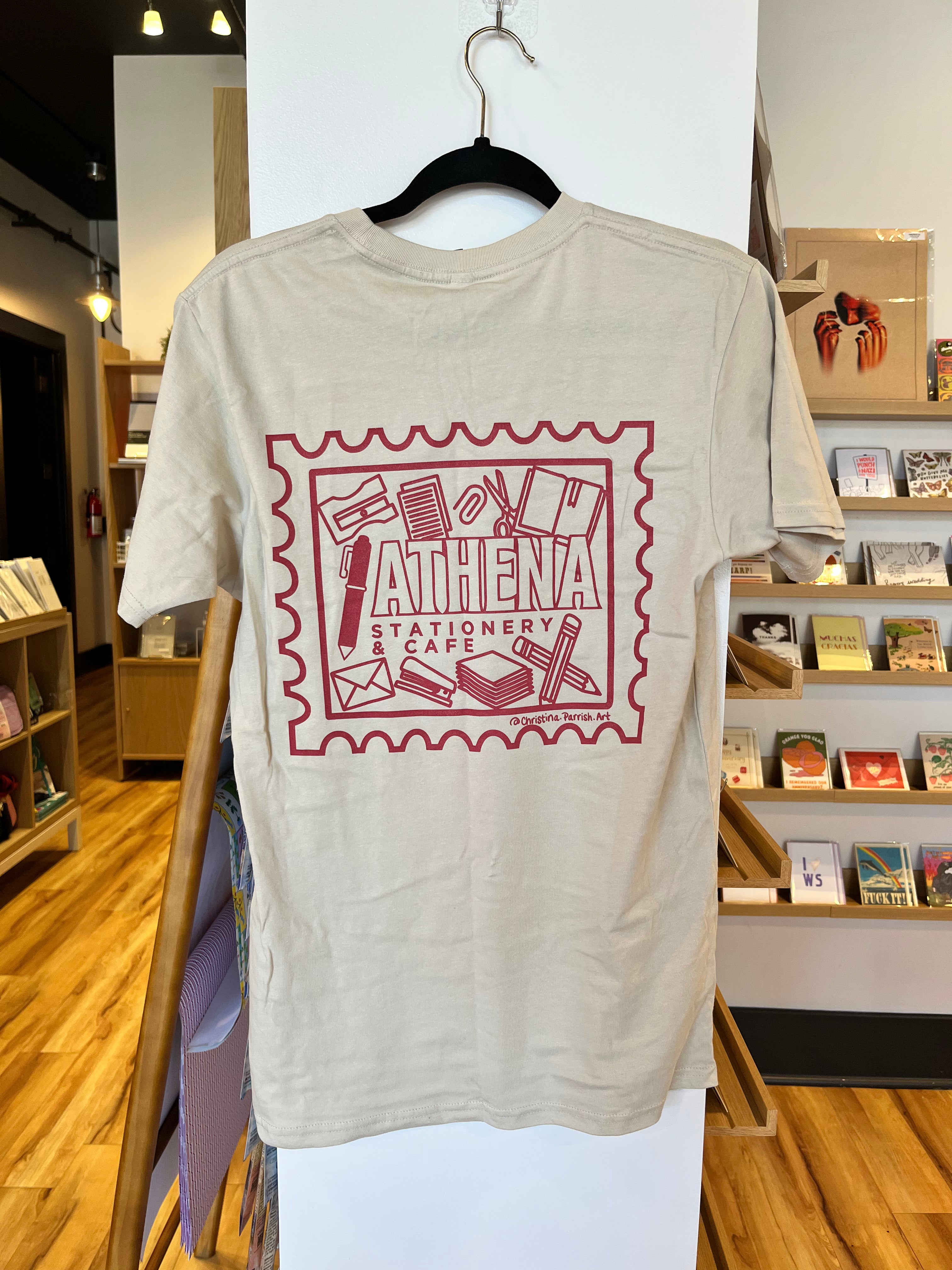 T-Shirt stamp logo - dusty rose