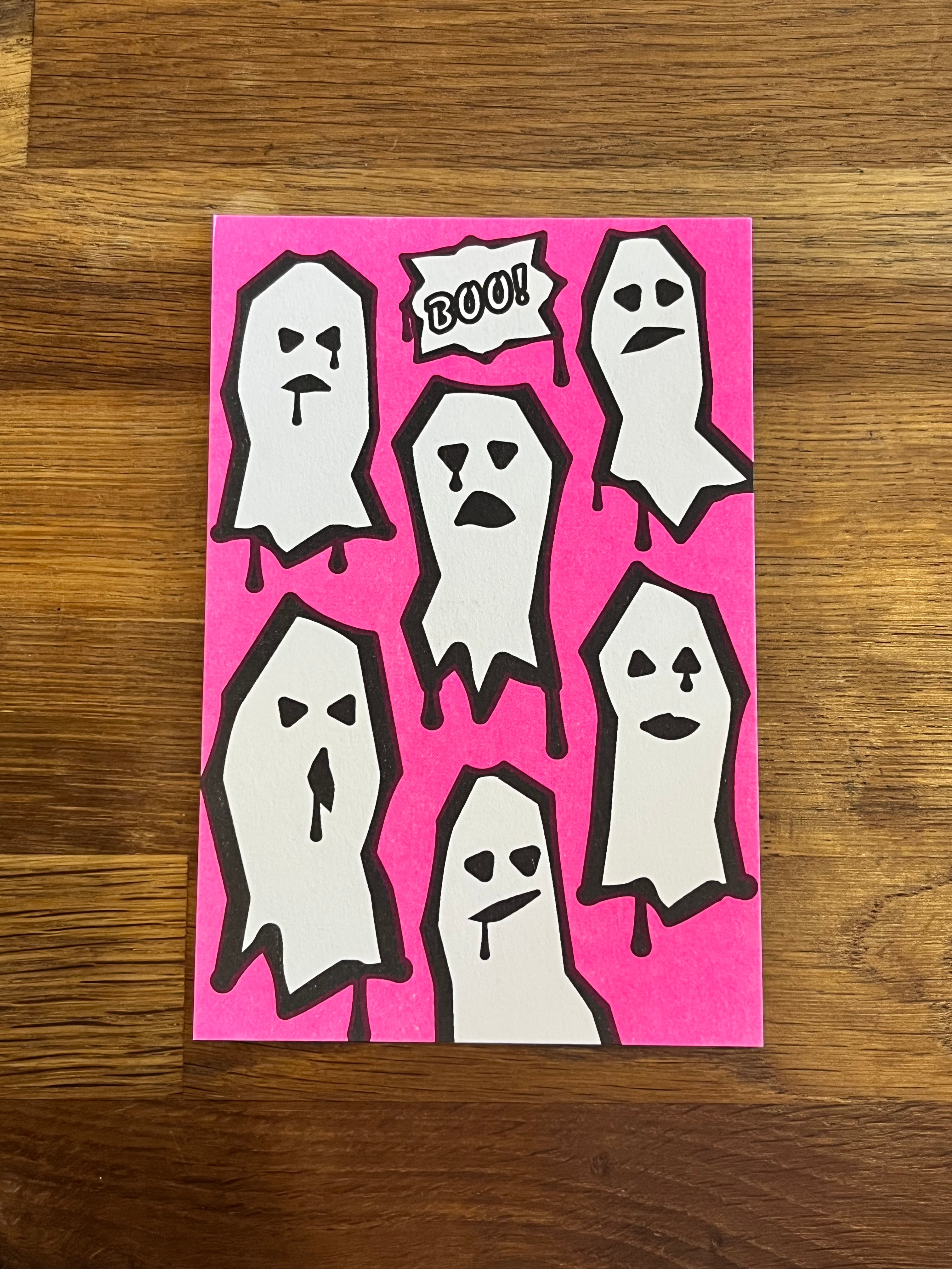 Ghost Gang Riso Postcard