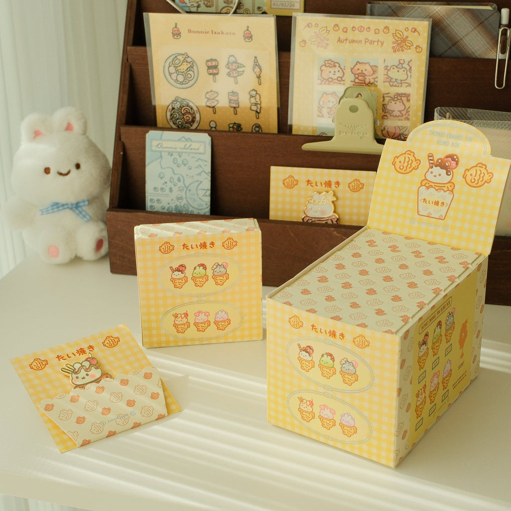 Bunnie Taiyaki Blind Box Pin: Single Blind Box (Random)
