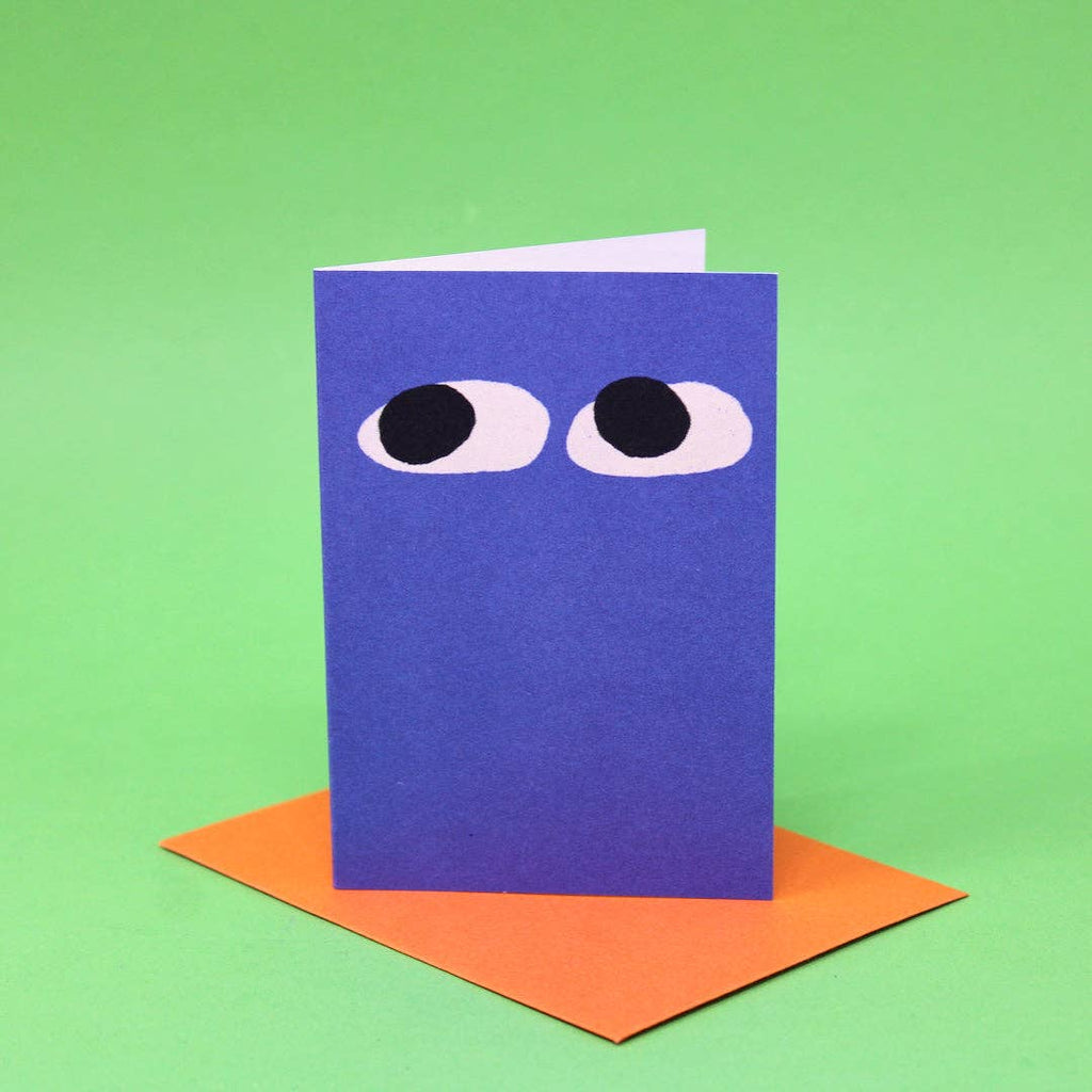 Googly Eye Mini Card: Pale Pink