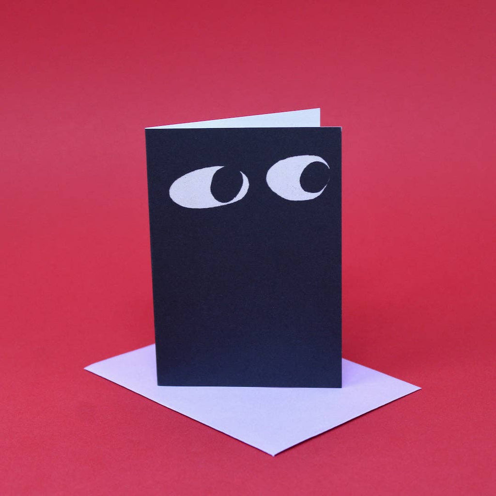 Googly Eye Mini Card: Pale Pink