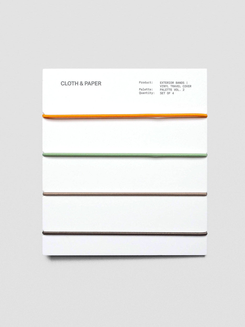 Exterior Bands | Vinyl Travel Cover: Bordeaux, Rouge, White, & Olive