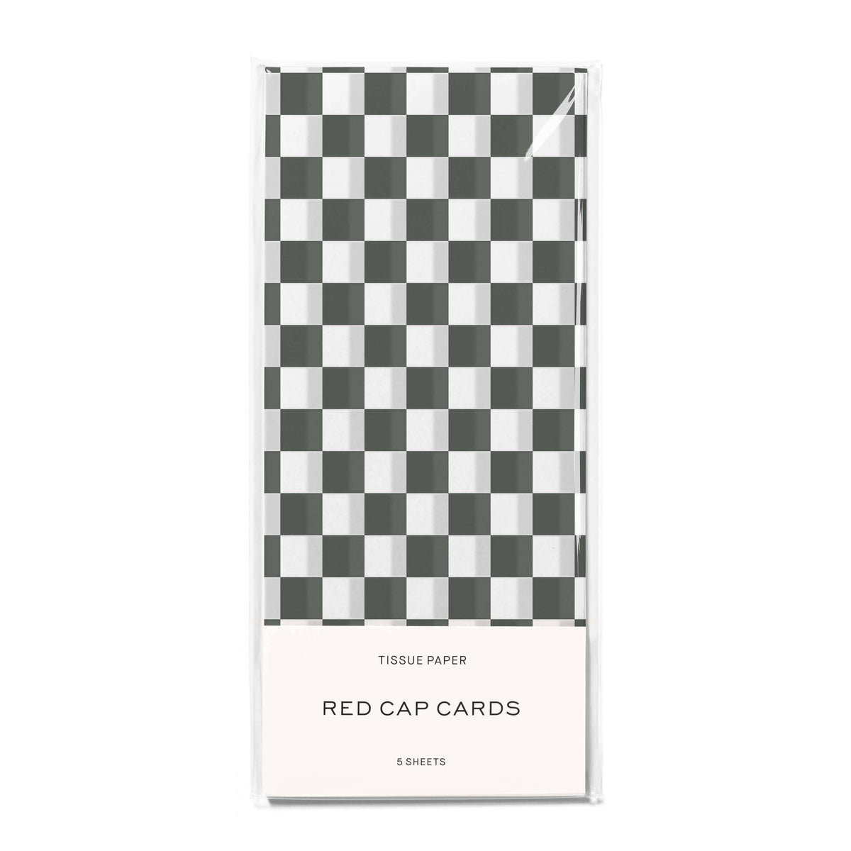 Black Checkers tissue paper
