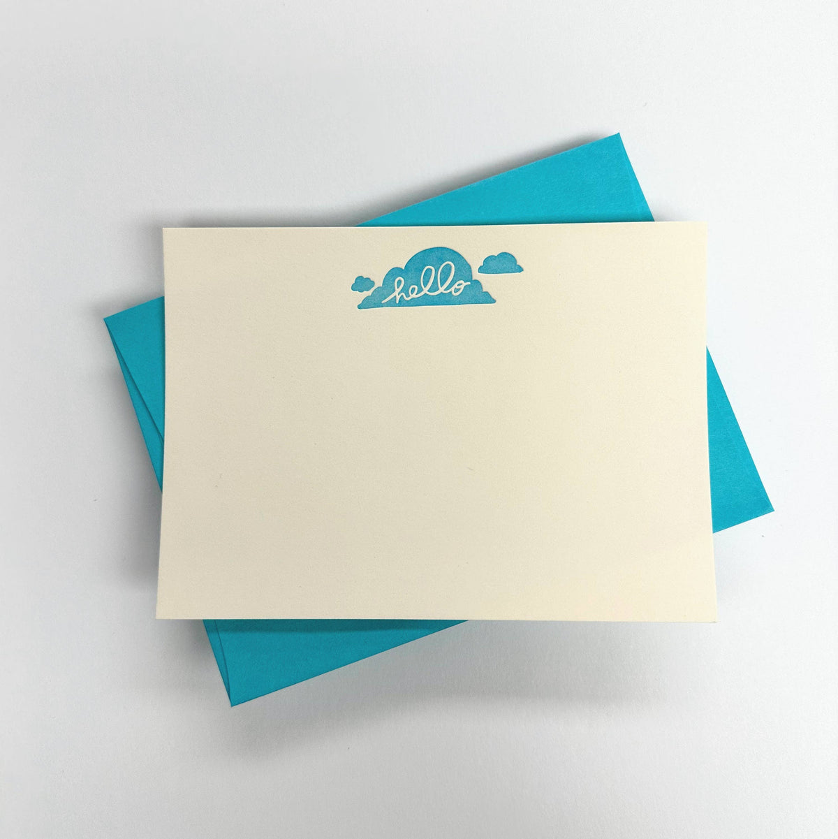 Clouds Hello Flat Stationery