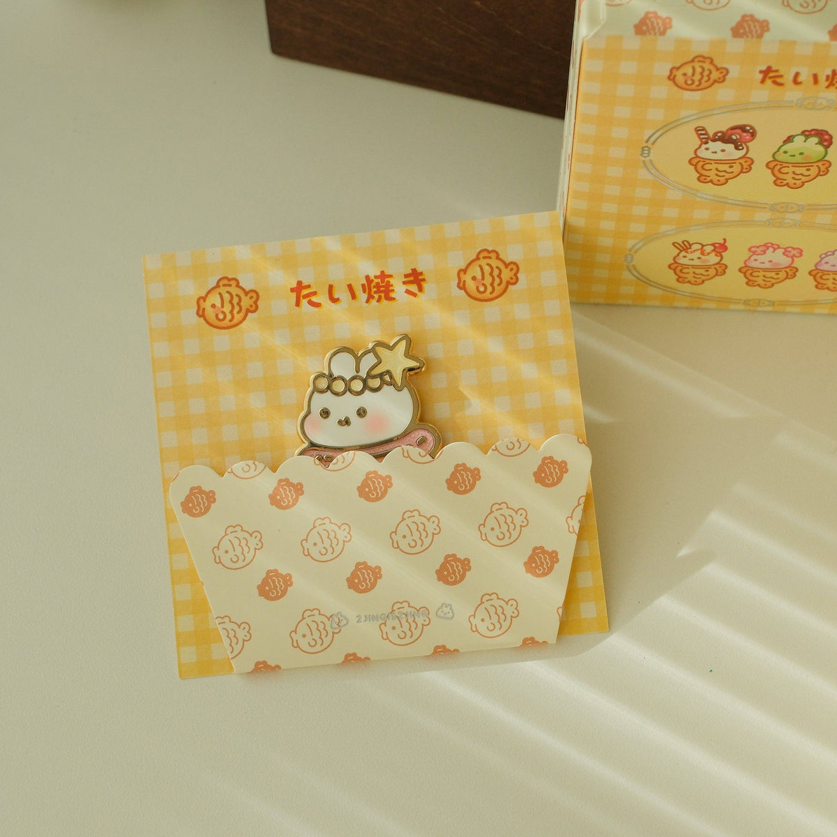 Bunnie Taiyaki Blind Box Pin: Single Blind Box (Random)