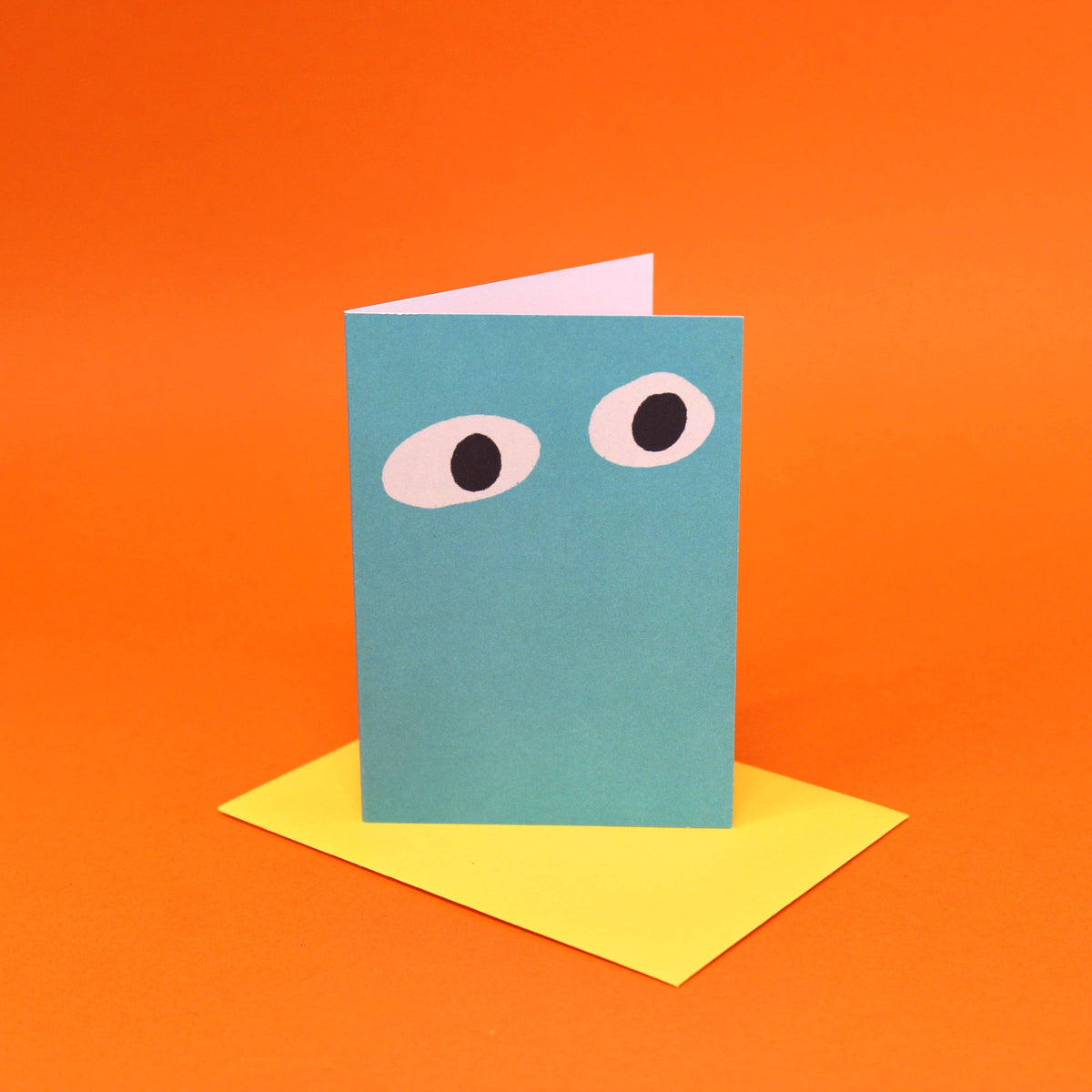 Googly Eye Mini Card: Pale Pink