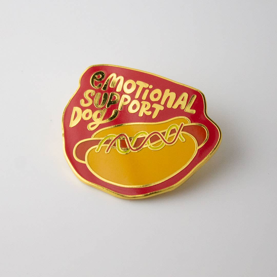 Emotional Support Dog Enamel Pin