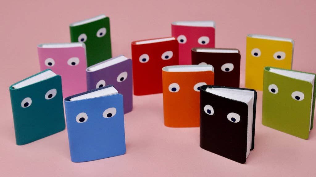 Googly Eye Mini Notebook: Orange