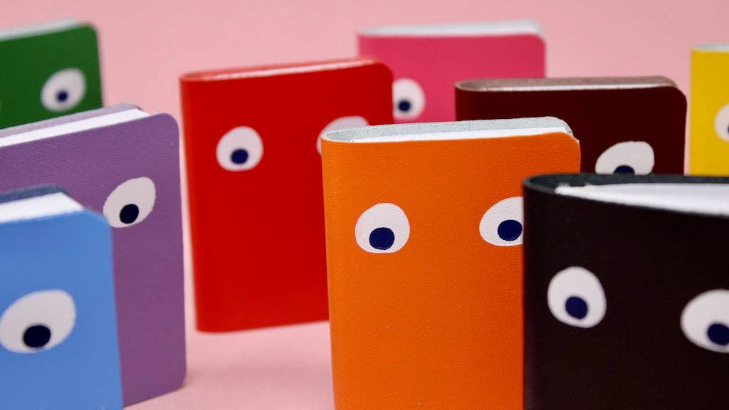 Googly Eye Mini Notebook: Hot Pink