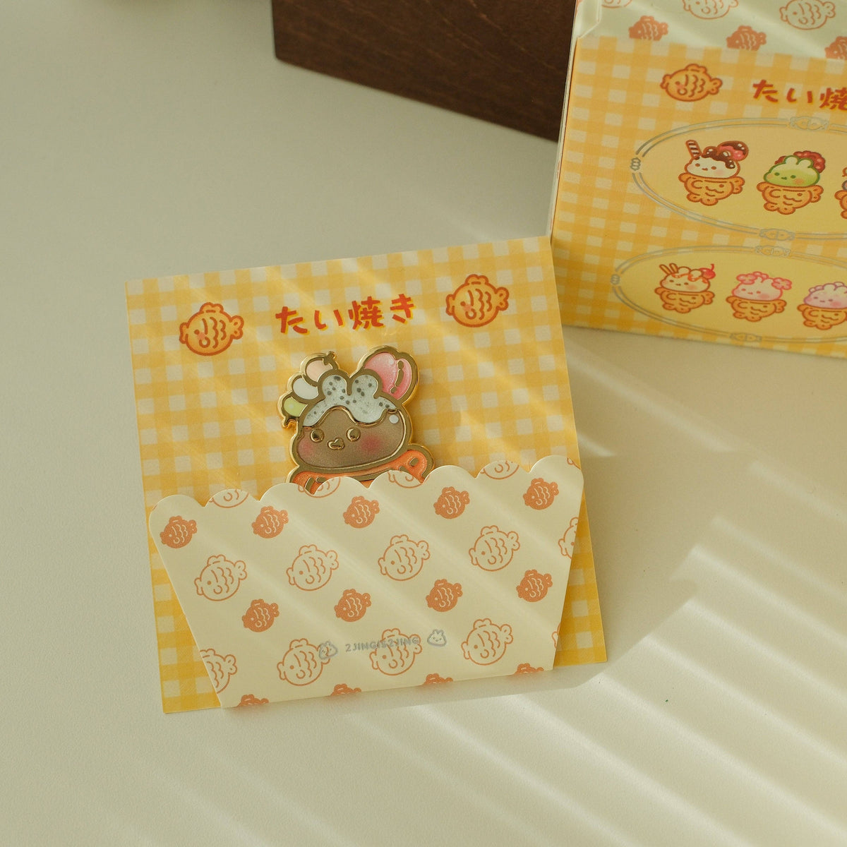 Bunnie Taiyaki Blind Box Pin: Single Blind Box (Random)