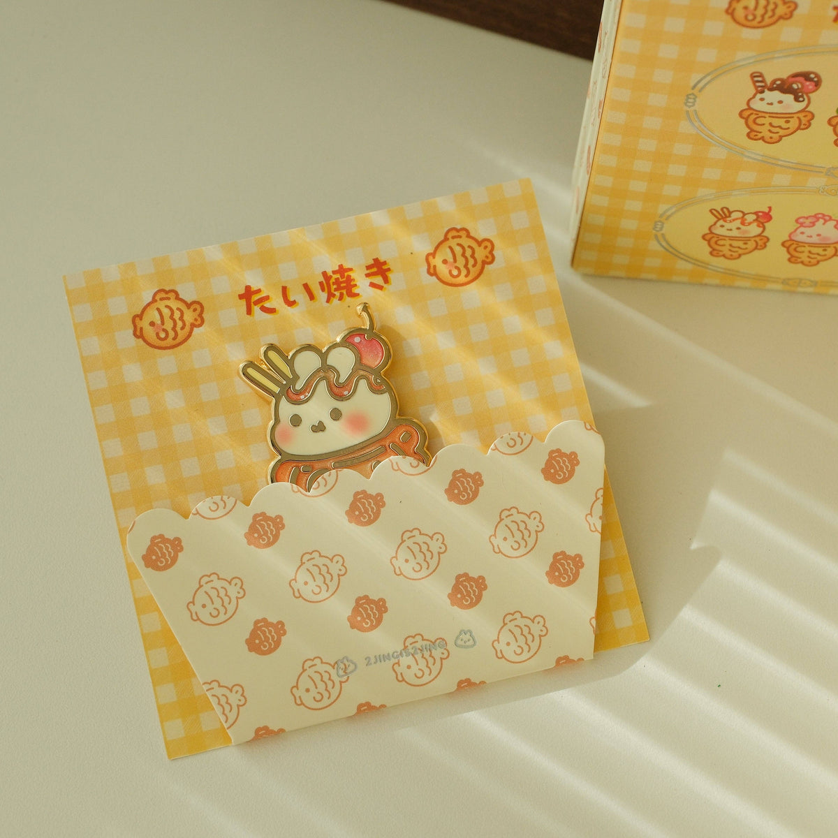 Bunnie Taiyaki Blind Box Pin: Single Blind Box (Random)
