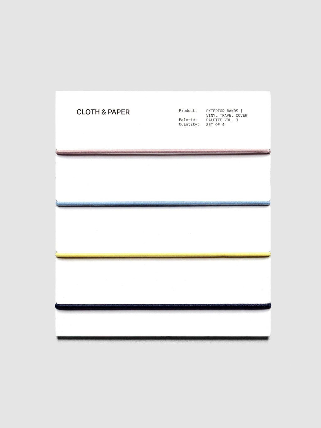 Exterior Bands | Vinyl Travel Cover: Bordeaux, Rouge, White, & Olive