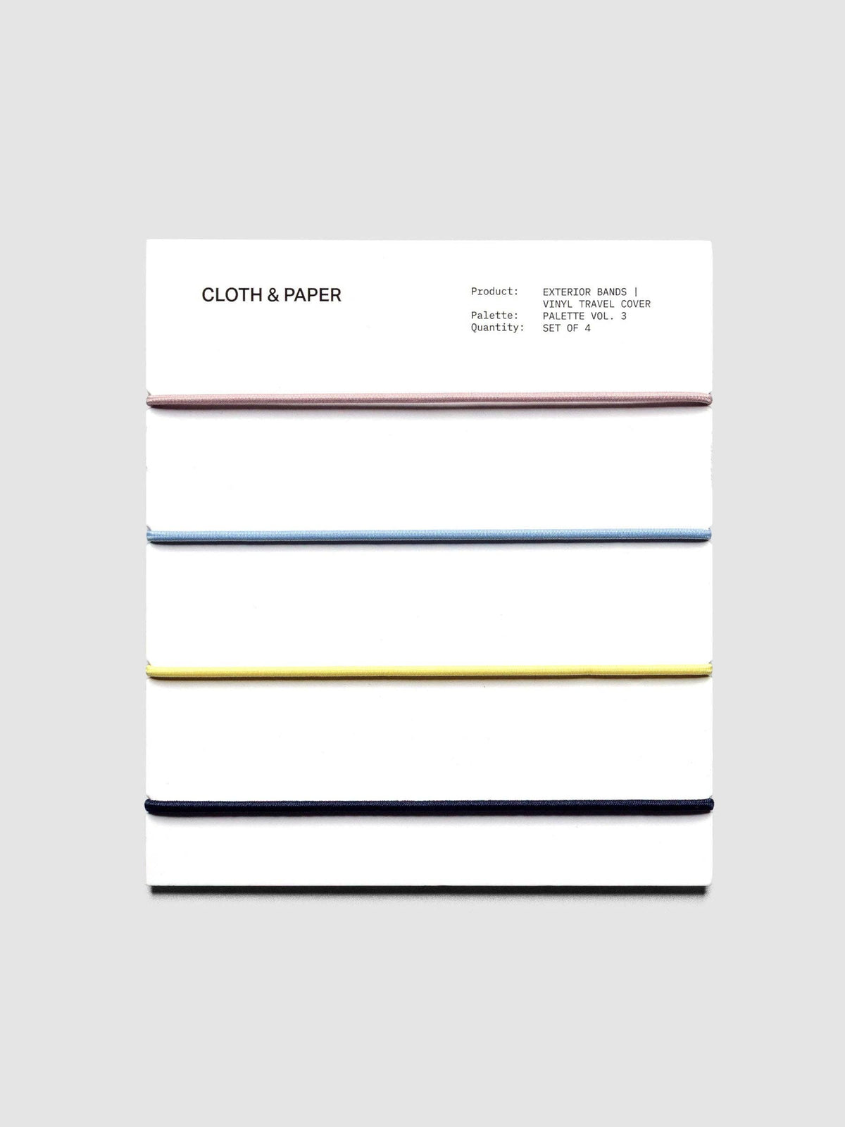 Exterior Bands | Vinyl Travel Cover: Bordeaux, Rouge, White, & Olive
